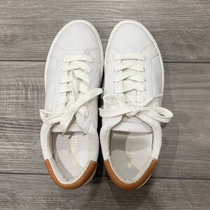 J. McLaughlin White Leather Sneakers